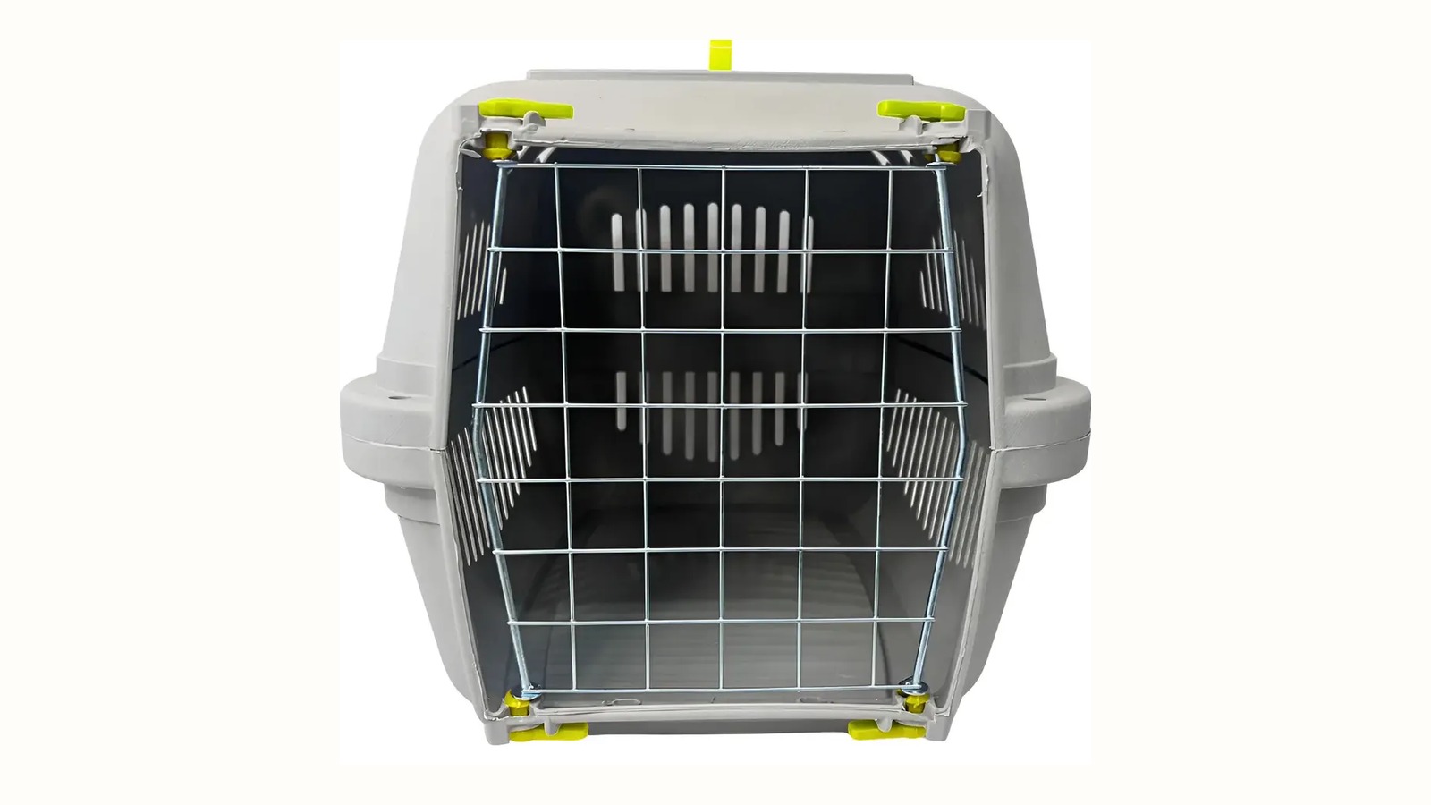 Caixa de transporte para pet com ventilação lateral