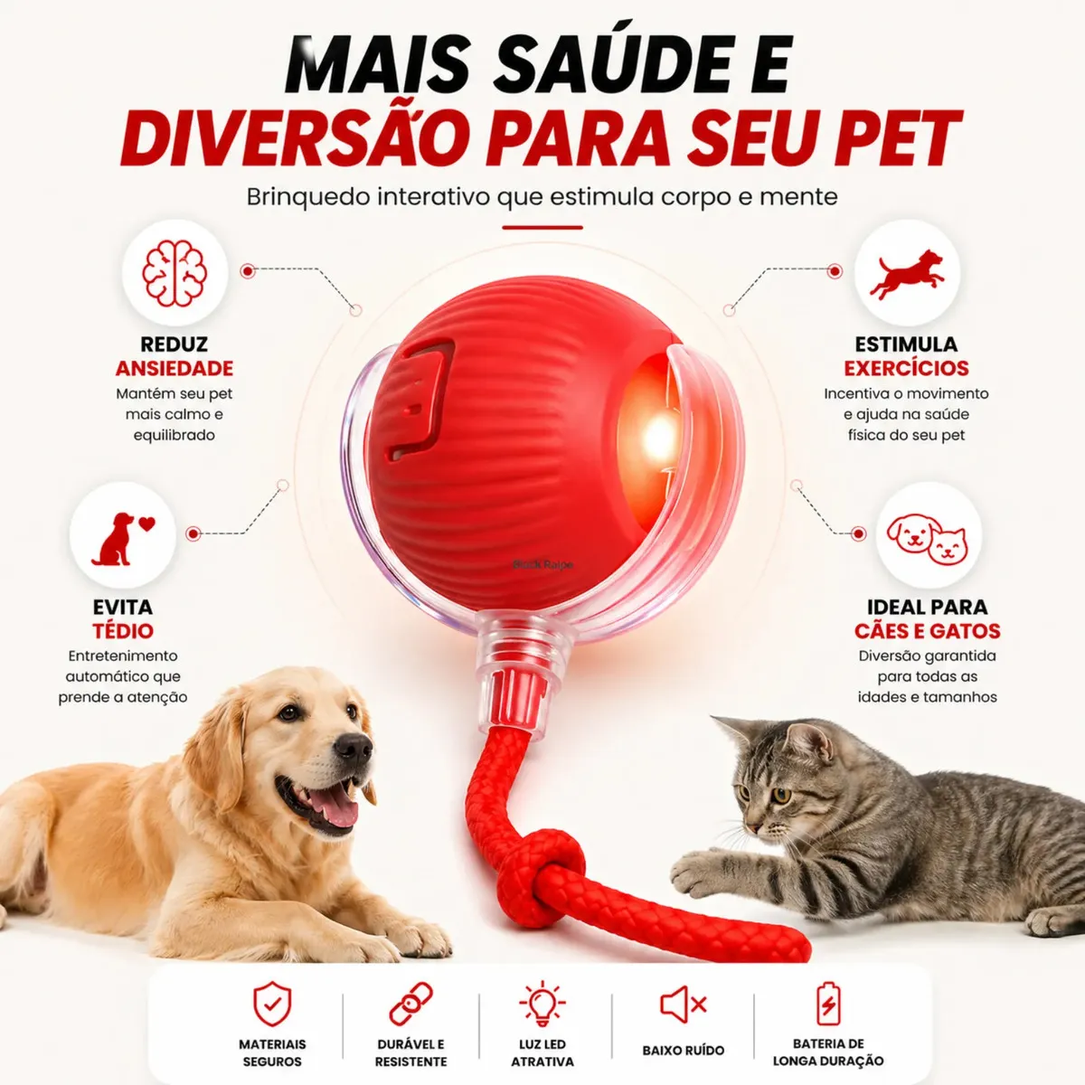 Foto real de bolinha inteligente para observar formato e proporções