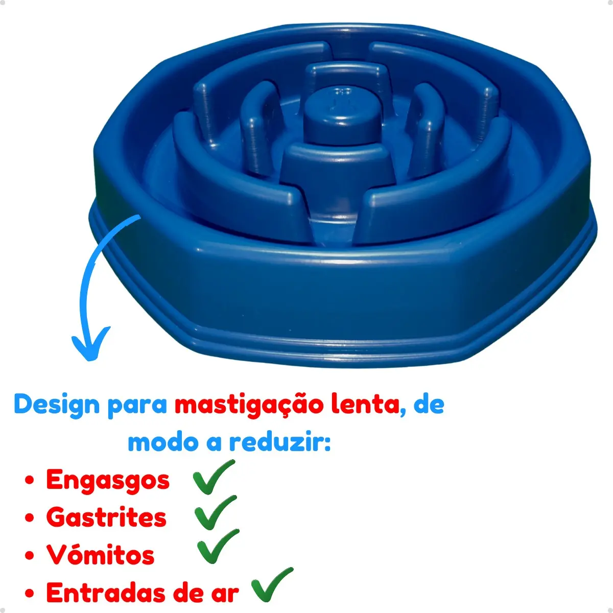 Detalhes reais de comedouro lento