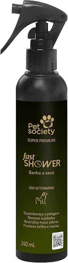 Imagem do anúncio de Pet Society Fast Shower Banho a Seco 240 ml