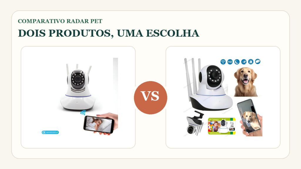 Comparativo: Babá eletrônica Wi-Fi vs AL Pet IP: qual câmera faz mais sentido para monitorar pet?