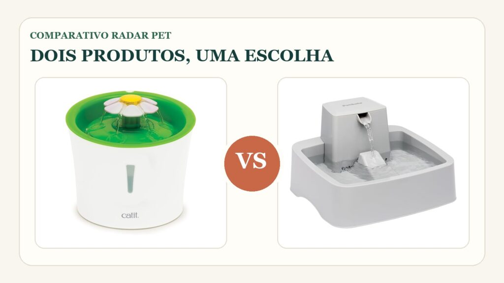 Comparativo: Catit Flower Fountain vs PetSafe Drinkwell: qual fonte para gatos escolher?