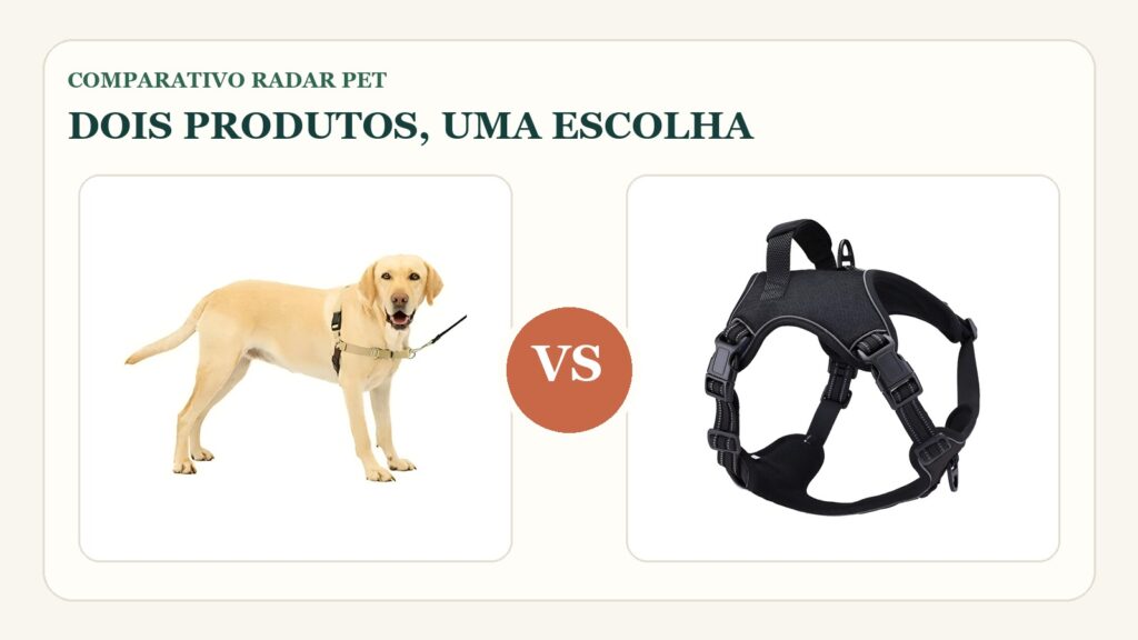 Comparativo: PetSafe Easy Walk clássico vs Madog Power: qual peitoral anti-puxão faz mais sentido para o seu cachorro?