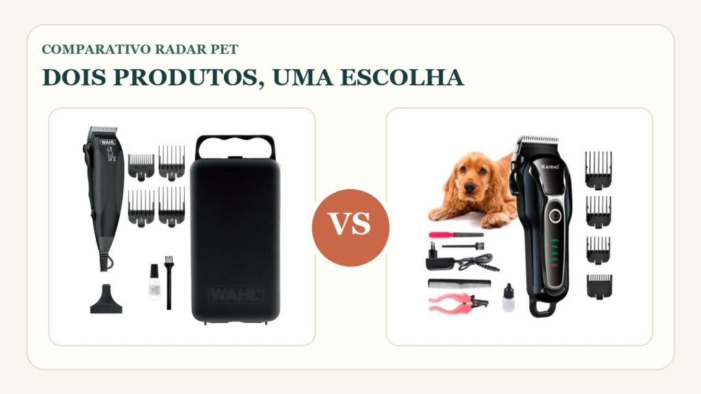 Comparativo: Wahl Pet Clipper vs Kemei KM-1991: qual máquina escolher?